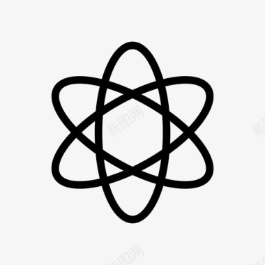 科学原子移动图标图标