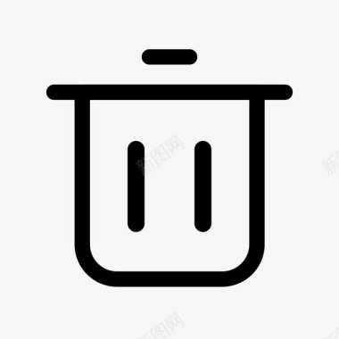 垃圾桶清理删除图标图标