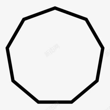 无角图形几何体图标图标