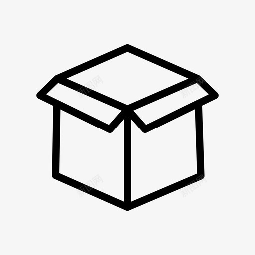 盒子庆祝递送图标svg_新图网 https://ixintu.com 包裹 庆祝 新年线图标 盒子 递送