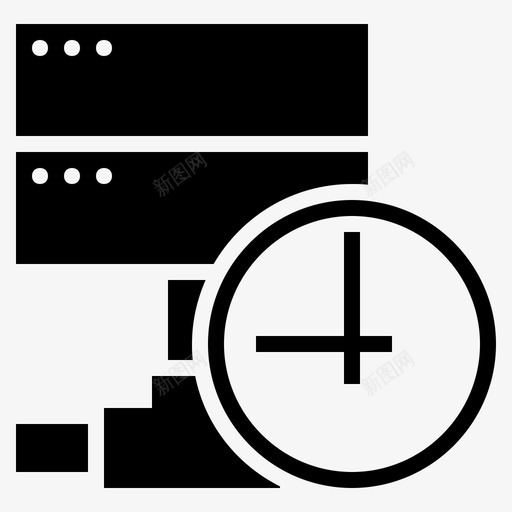 服务器正常运行时间互联网时钟在线时钟图标svg_新图网 https://ixintu.com 互联网时钟 在线时钟 在线时间 服务器时间 服务器正常运行时间