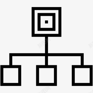 层次结构网络组织结构图标图标