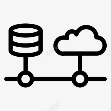 云共享云存储数据库图标图标