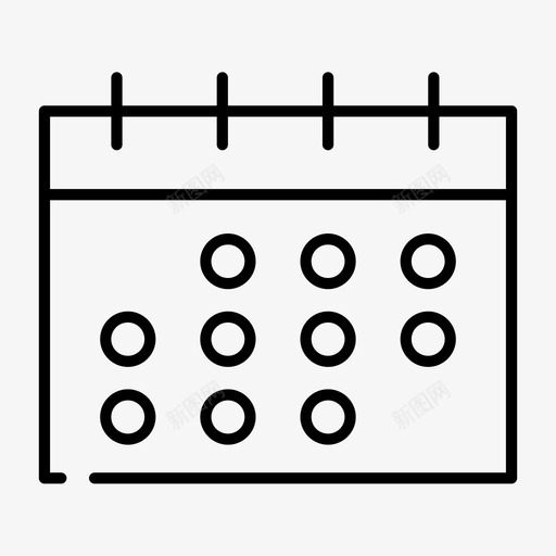 日历事件时刻图标svg_新图网 https://ixintu.com 事件 教育 日历 时刻 时间表 计划