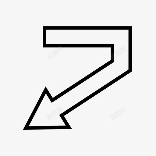 箭头背面光标图标svg_新图网 https://ixintu.com 光标 方向 箭头 背面