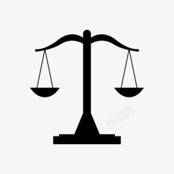 正义标志体重秤天平秤正义图标高清图片