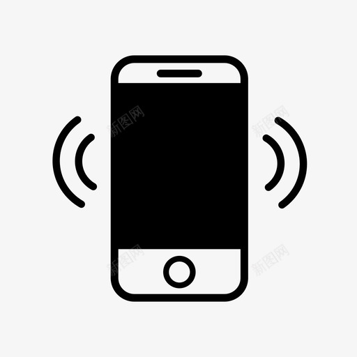 电话铃声来电智能手机图标svg_新图网 https://ixintu.com 手机 智能手机 来电 电话铃声