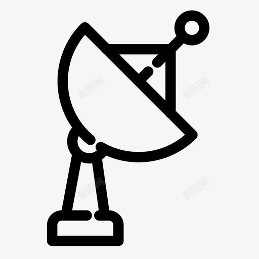 天线通信无线电图标svg_新图网 https://ixintu.com 卫星 天线 太空 无线 无线电 通信