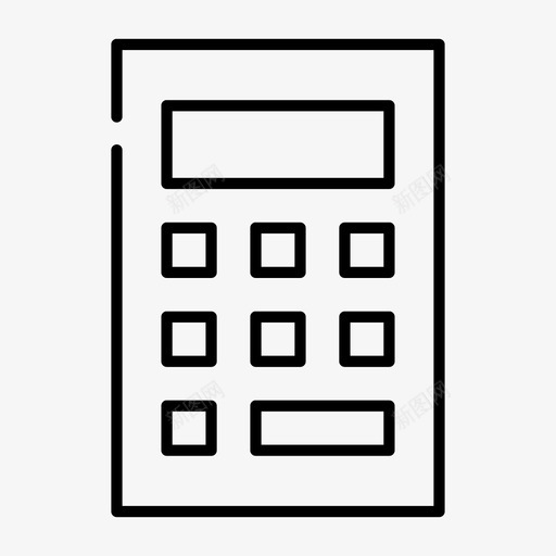 计算器会计按钮图标svg_新图网 https://ixintu.com 会计 按钮 数字 数学 移动差距薄 计算器