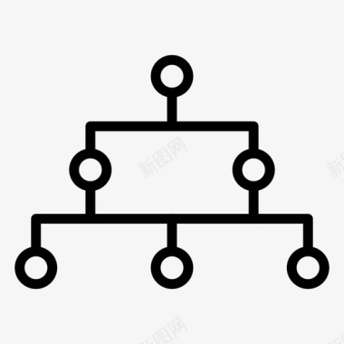 连接网络组织图标图标