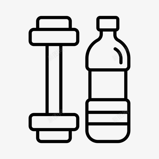 普拉提健身房健康和健身图标svg_新图网 https://ixintu.com 健康和健身 健身房 普拉提 水瓶 瑜伽 瑜伽普拉提