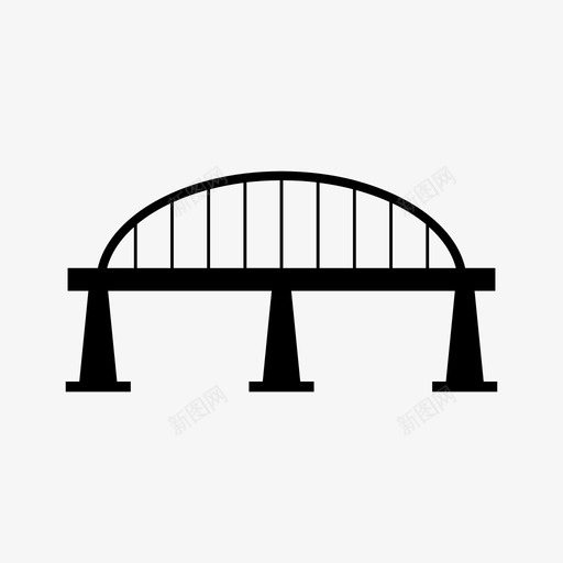 桥梁建筑旅游图标svg_新图网 https://ixintu.com 建筑 旅游 桥梁