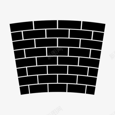 砖墙防御砖墙建筑图标图标