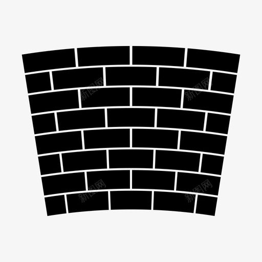 砖墙防御砖墙建筑图标svg_新图网 https://ixintu.com 砖墙 砖墙建筑 防御