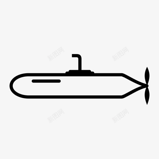 潜艇船军用图标svg_新图网 https://ixintu.com 军用 旅行 海上 潜艇 航海 船