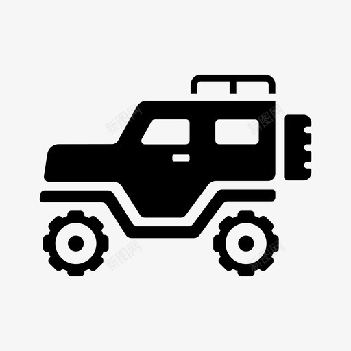 吉普车汽车越野图标svg_新图网 https://ixintu.com 吉普车 汽车 狩猎 越野 非洲和狩猎世界