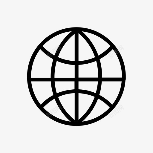 互联网地图集全球图标svg_新图网 https://ixintu.com 互联网 全球 国际 地图集 基本图标