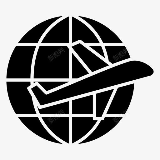 旅行飞机假日图标svg_新图网 https://ixintu.com 交通 假日 度假 旅行 飞机