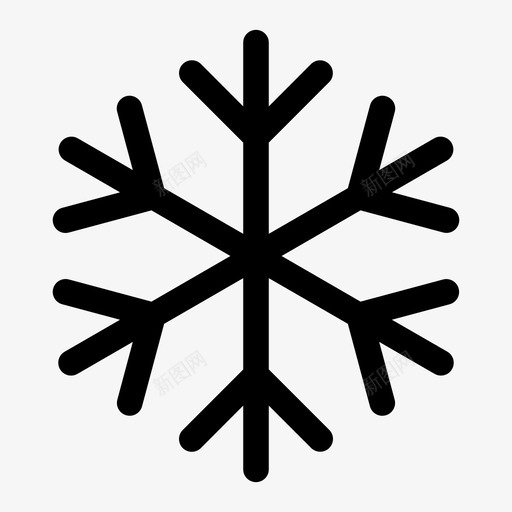 冻冷冰图标svg_新图网 https://ixintu.com 冬天 冰 冷 冻 晴朗的天气 雪花