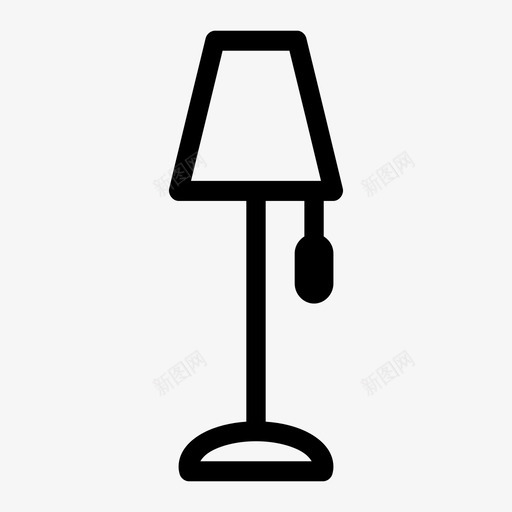 灯具电器电力图标svg_新图网 https://ixintu.com 灯具 灯笼 照明 电力 电器 落地灯