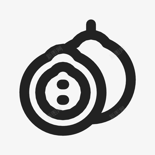 西番莲食物素食图标svg_新图网 https://ixintu.com 素食 西番莲 食物