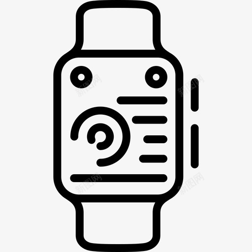 applewatch设备iwatch图标svg_新图网 https://ixintu.com applewatch iwatch 智能手表 社交部分2 设备