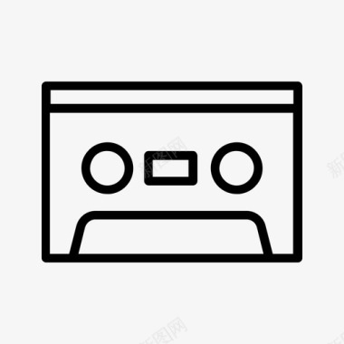 盒式磁带音乐录音机图标图标