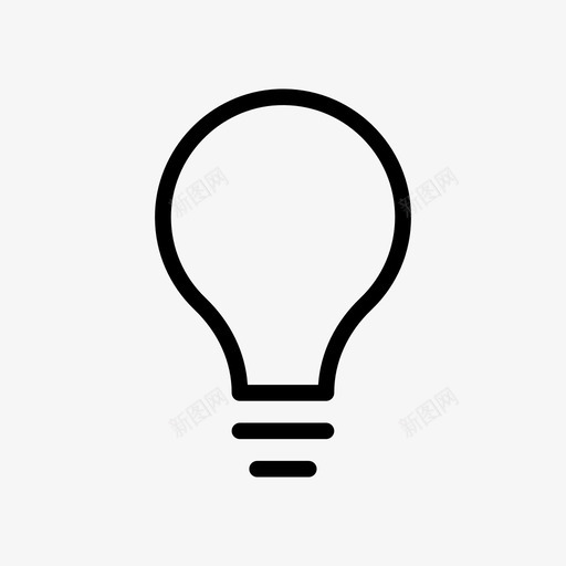 创意灯泡灯图标svg_新图网 https://ixintu.com 创意 灯 灯泡 网络 网络共享线图标