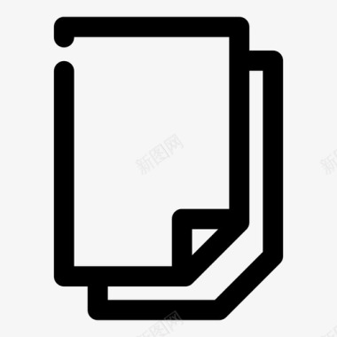 纸张文件页图标图标