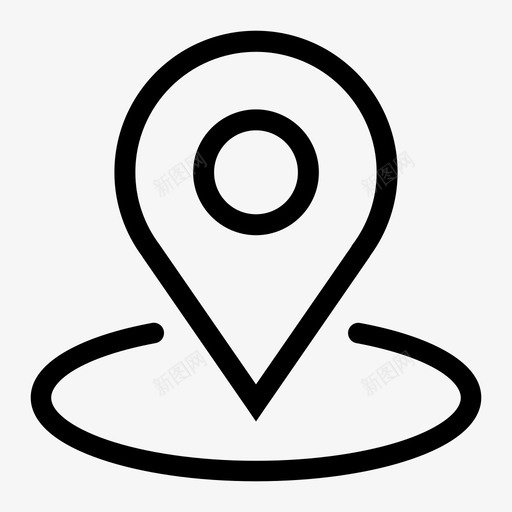 占位符检查点位置图标svg_新图网 https://ixintu.com 位置 占位符 地图 地图销 检查点