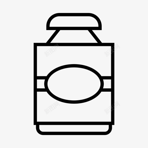 瓶酒饮料图标svg_新图网 https://ixintu.com 包装 容器 瓶 酒 饮料