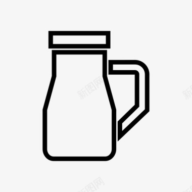 水壶瓶子饮料图标图标