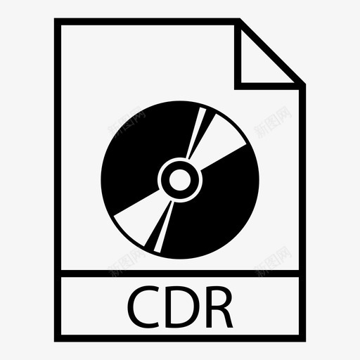 光盘映像cdr光盘图标svg_新图网 https://ixintu.com cdr 光盘 光盘映像 文件类型 文档格式