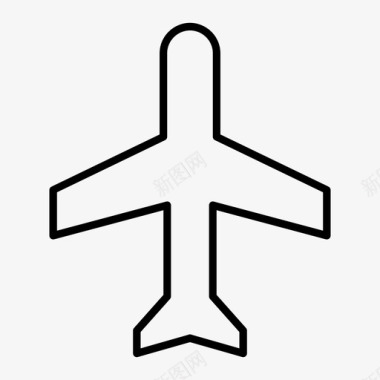 飞行模式飞机标志机场图标图标