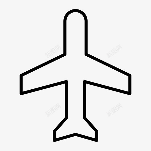 飞行模式飞机标志机场图标svg_新图网 https://ixintu.com 人群 机场 飞机标志 飞行模式
