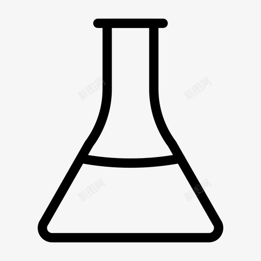 烧瓶实验实验室图标svg_新图网 https://ixintu.com 医疗 医疗线图标 实验 实验室 烧瓶
