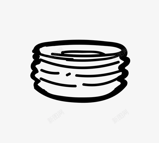一堆盘子脏的盘子图标svg_新图网 https://ixintu.com 一堆盘子 厨房 成品 盘子 脏的 餐具 饭菜