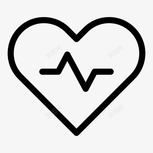 心跳心电图心脏病学图标svg_新图网 https://ixintu.com 健康 医疗 基本pt1 心电图 心脏病学 心跳 脉搏
