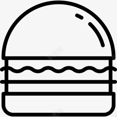 大汉堡食物餐馆图标图标