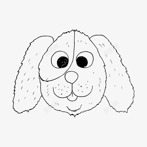狗动物手绘图标svg_新图网 https://ixintu.com 动物 宠物 宠物店 手绘 狗