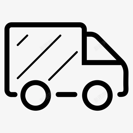 送货车快递送货图标svg_新图网 https://ixintu.com 快递 轮廓商业图标集5 送货 送货车 面包车