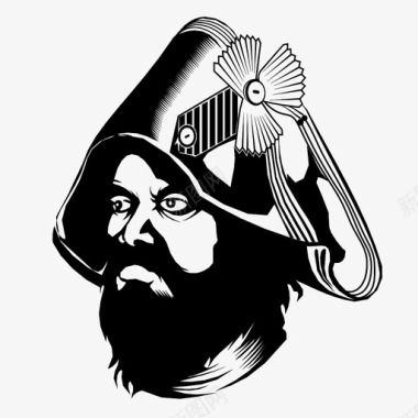 海盗船长海盗帽图标图标