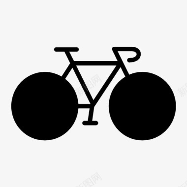 自行车锻炼运动图标图标