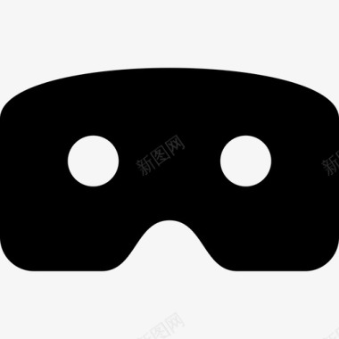 虚拟现实眼镜纸板虚拟现实图标图标