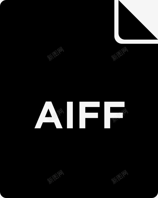 aiff音频图标svg_新图网 https://ixintu.com aiff 下载 填充文件图标 声音 文件 音乐 音频