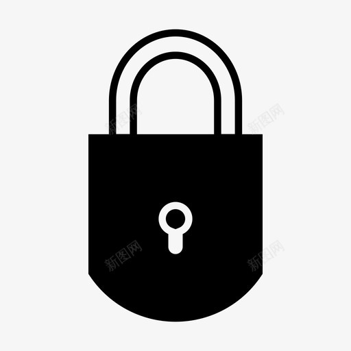开锁钥匙挂锁图标svg_新图网 https://ixintu.com 保护 保险箱 安全锁 开锁 挂锁 钥匙