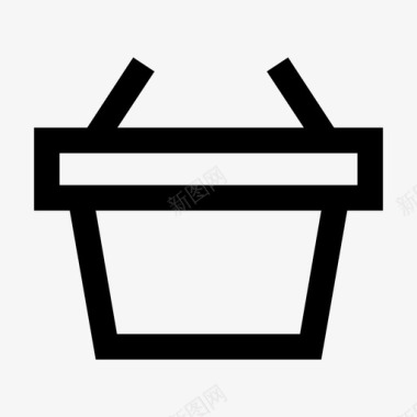 购物篮商业网上商店图标图标