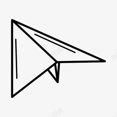 纸飞机折纸飞机发送图标图标