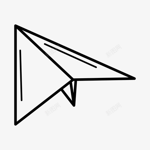 纸飞机折纸飞机发送图标svg_新图网 https://ixintu.com 发送 折纸飞机 纸飞机