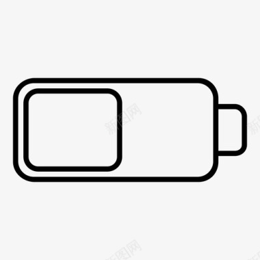 半充电电池蓄电池充电图标图标